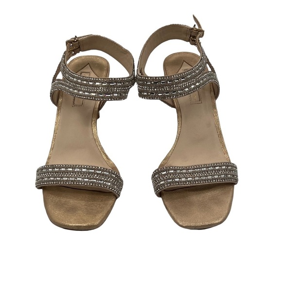 Antonio Melani Haelee Rhinestone Embellished High Heel Sandals Size 8 Women’s - Picture 3 of 7